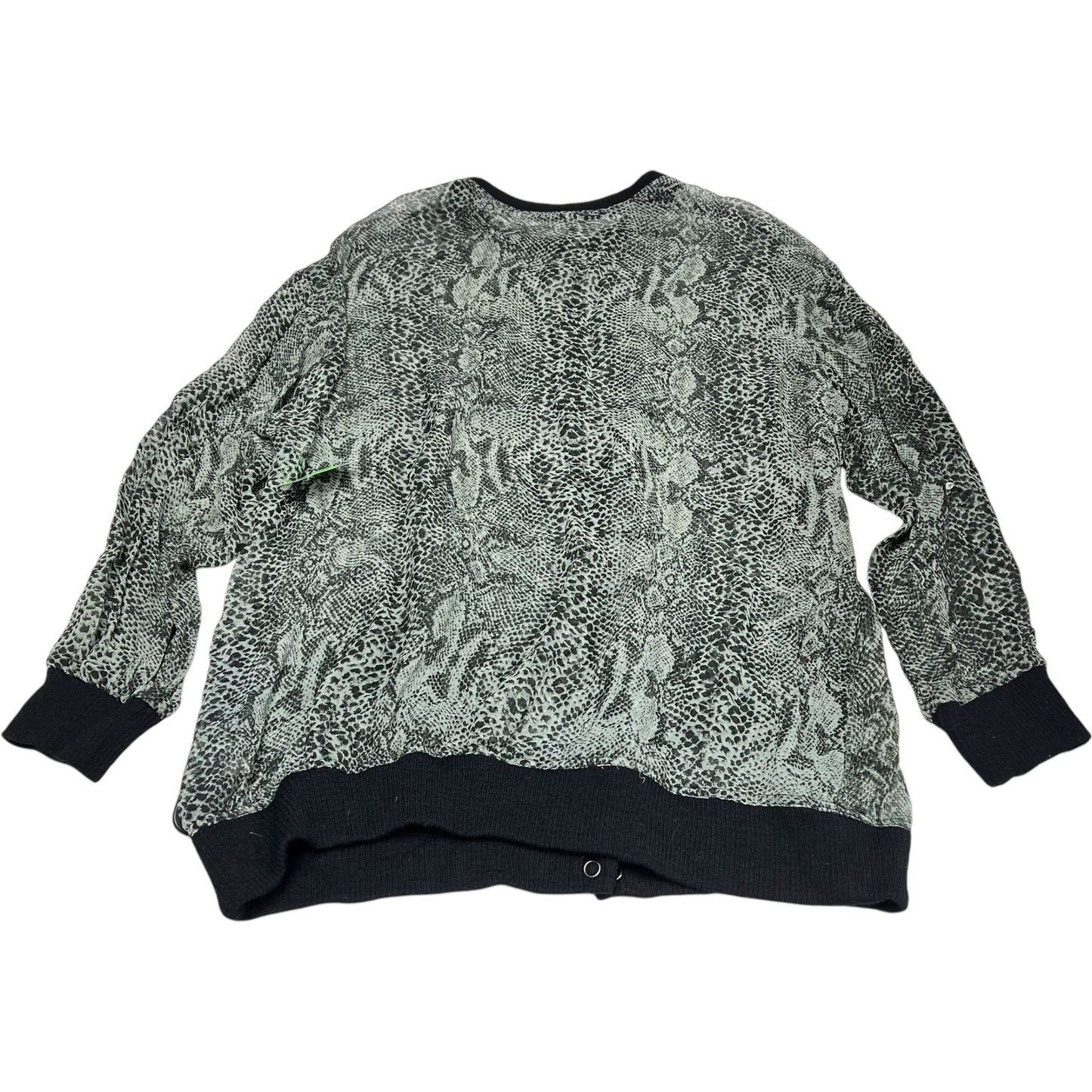 Top Long Sleeve By Free People In Green, Size: S