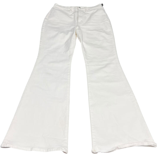 Jeans Flared By Madewell In White Denim, Size: 4