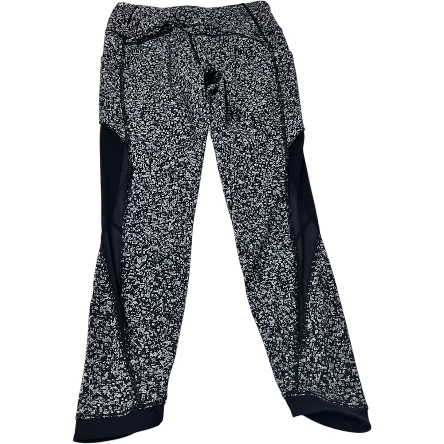 Athletic Leggings By Lululemon In Black & Grey, Size: S