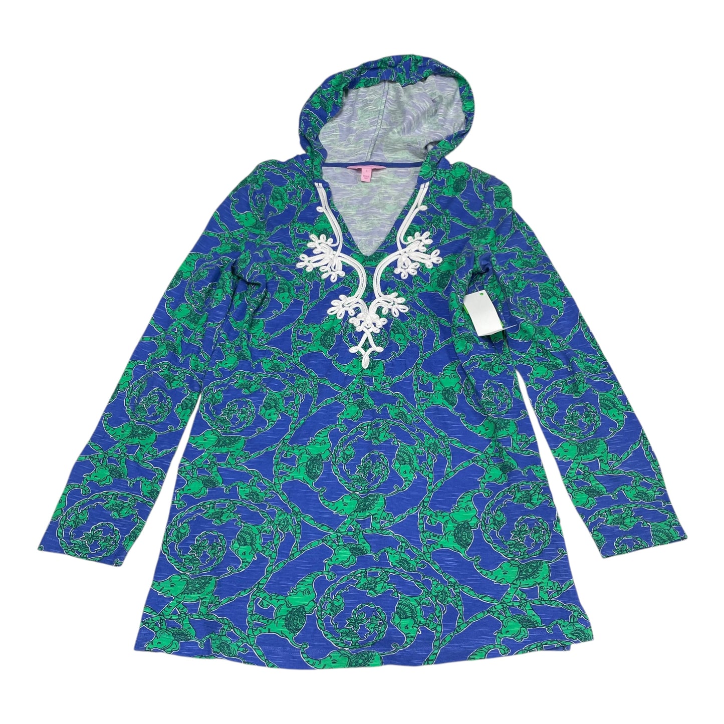 Tunic Designer By Lilly Pulitzer In Blue & Green, Size: S