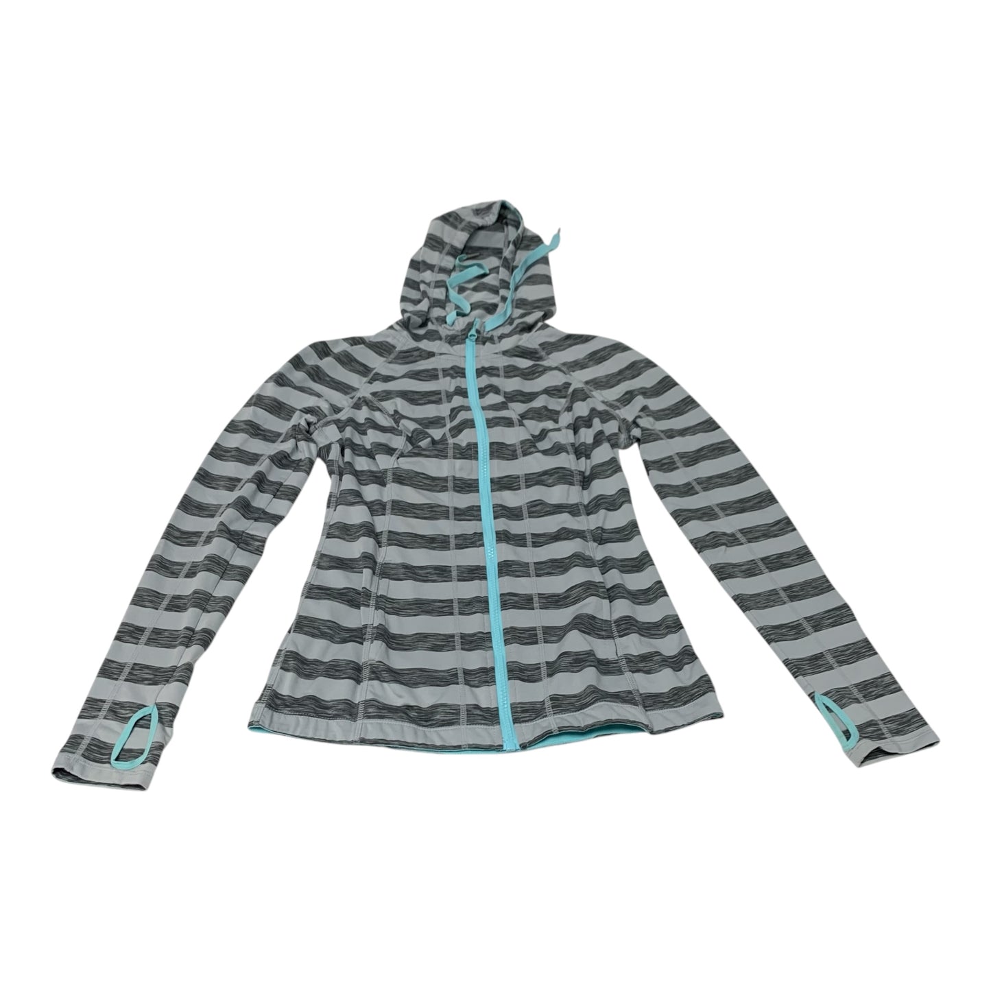 Athletic Jacket By Lukka In Grey, Size: S