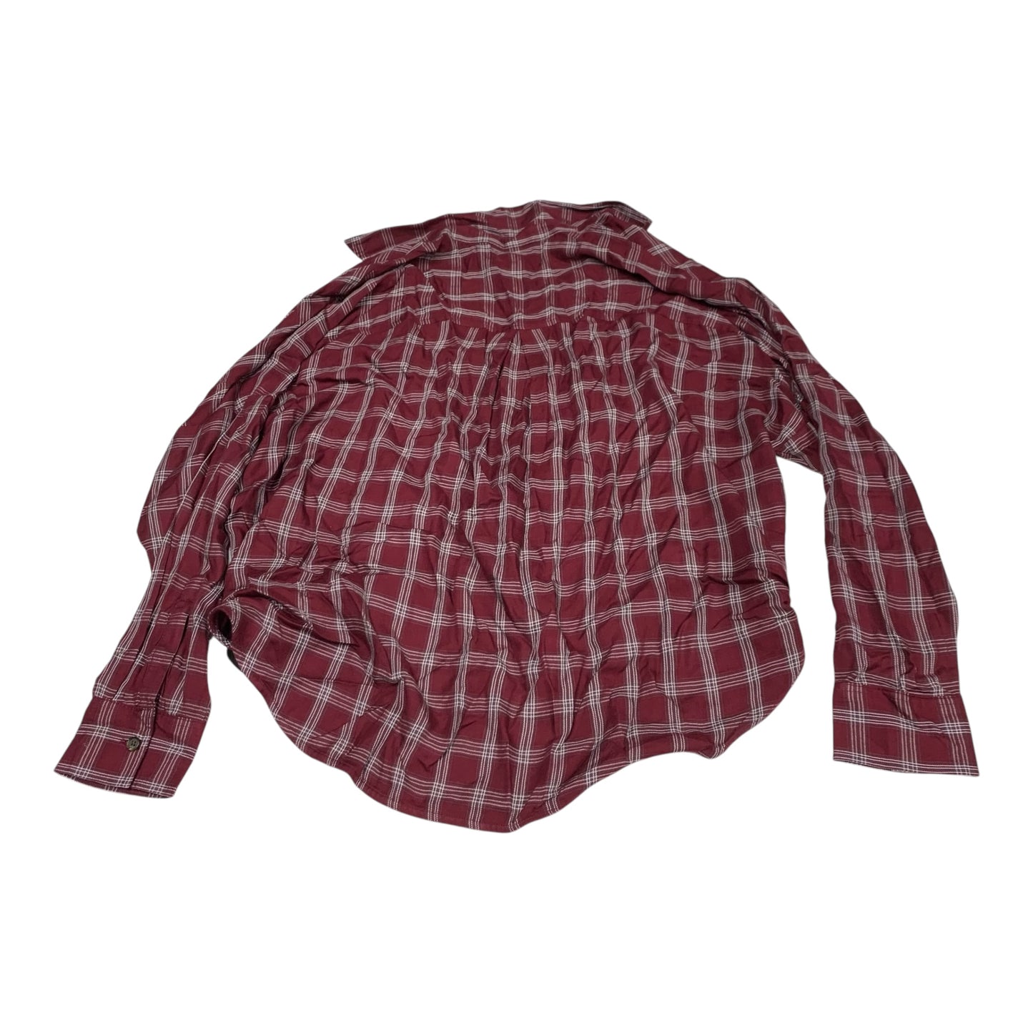 Top Long Sleeve By Lou And Grey In Plaid Pattern, Size: M