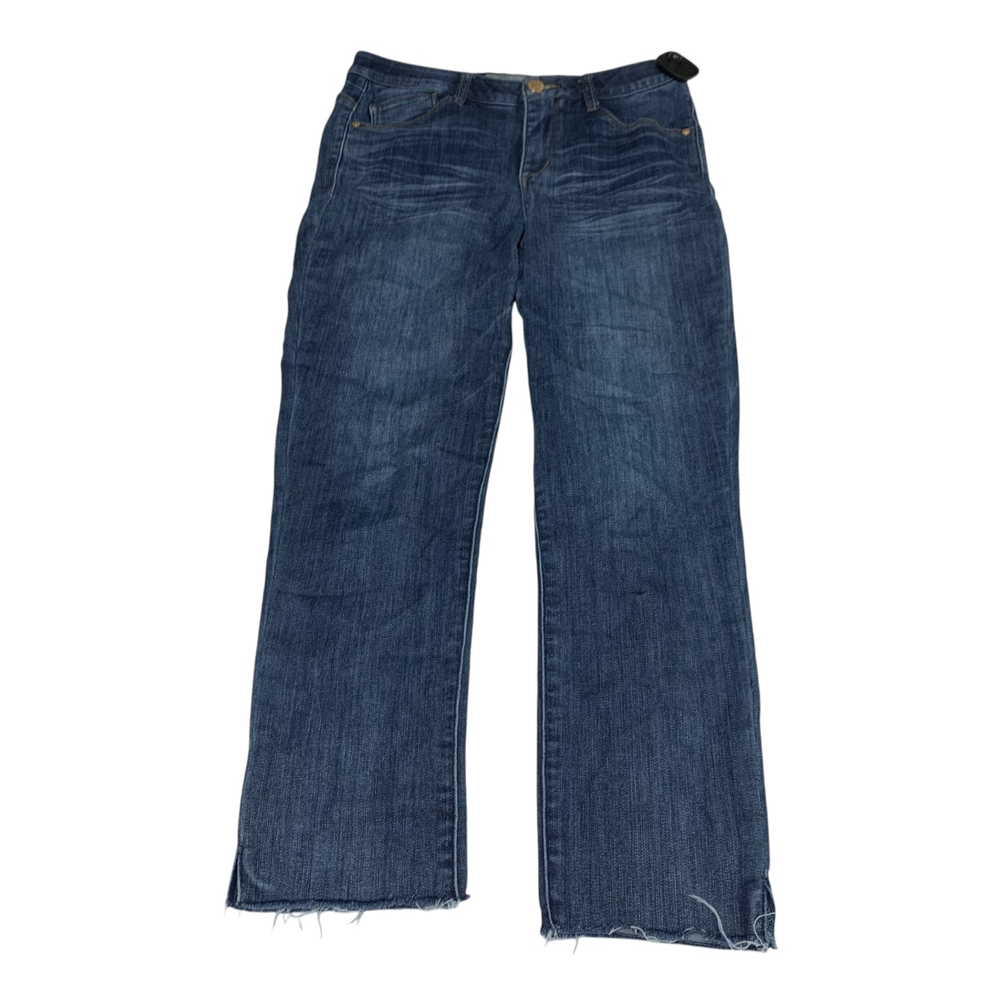 Jeans Straight By Wit & Wisdom In Blue Denim, Size: 6