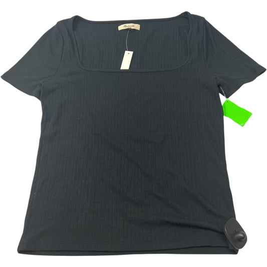 Top Short Sleeve By Madewell In Black, Size: S