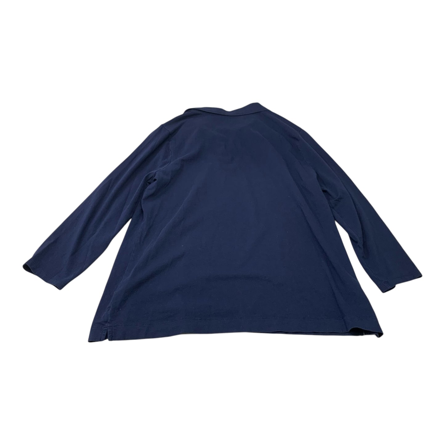 Top Long Sleeve By Kim Rogers In Navy, Size: Xl