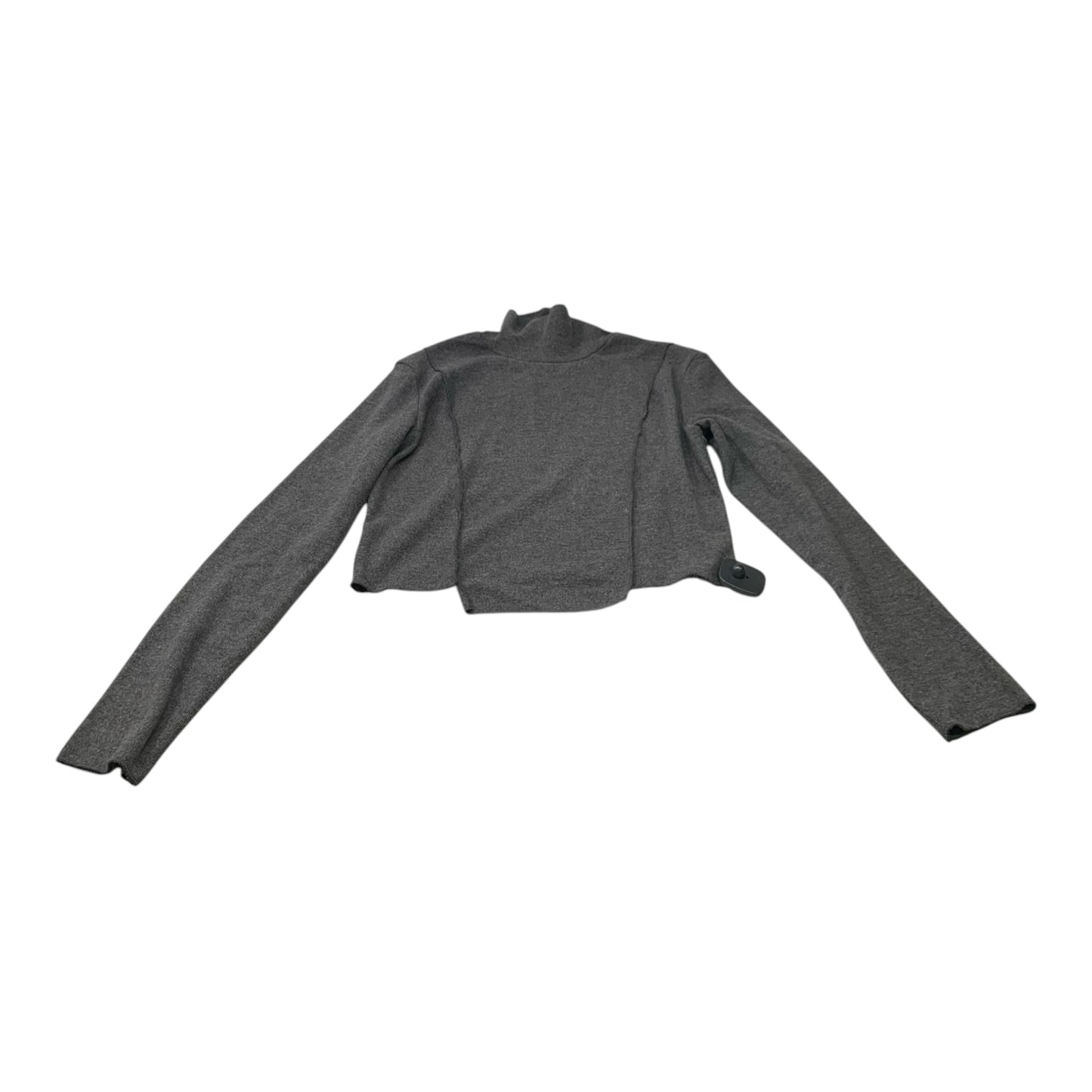 Top Long Sleeve By Kittenish In Grey, Size: S