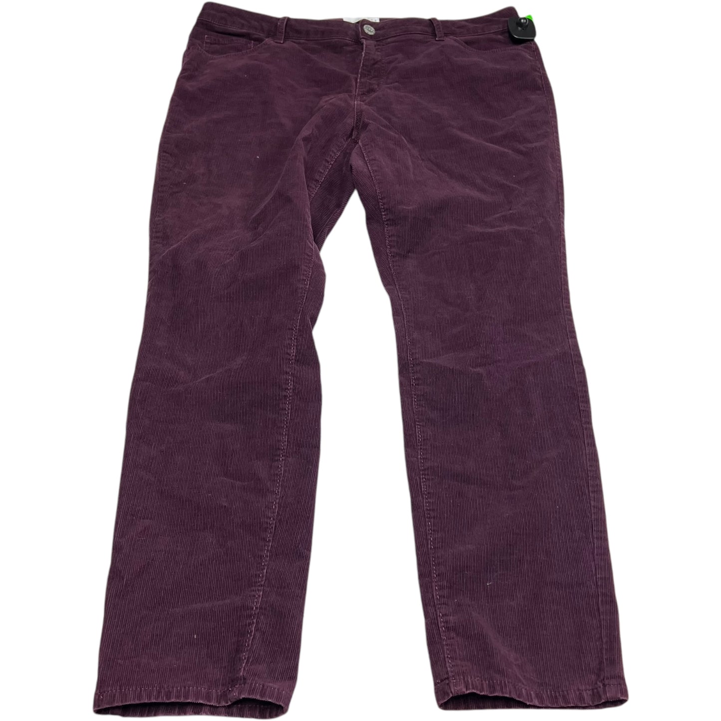 Pants Corduroy By Loft In Purple, Size: 14