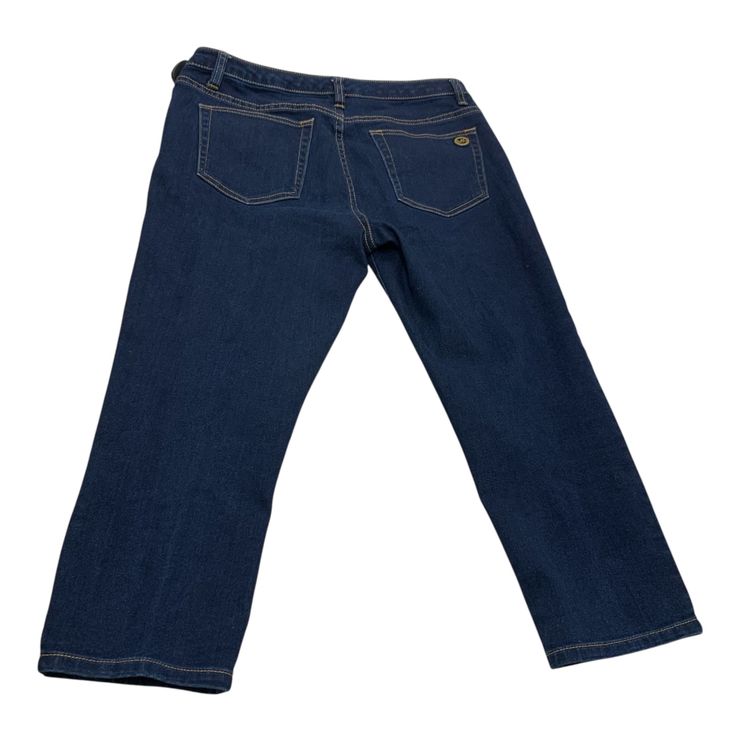 Jeans Cropped By Michael By Michael Kors In Blue Denim, Size: 8