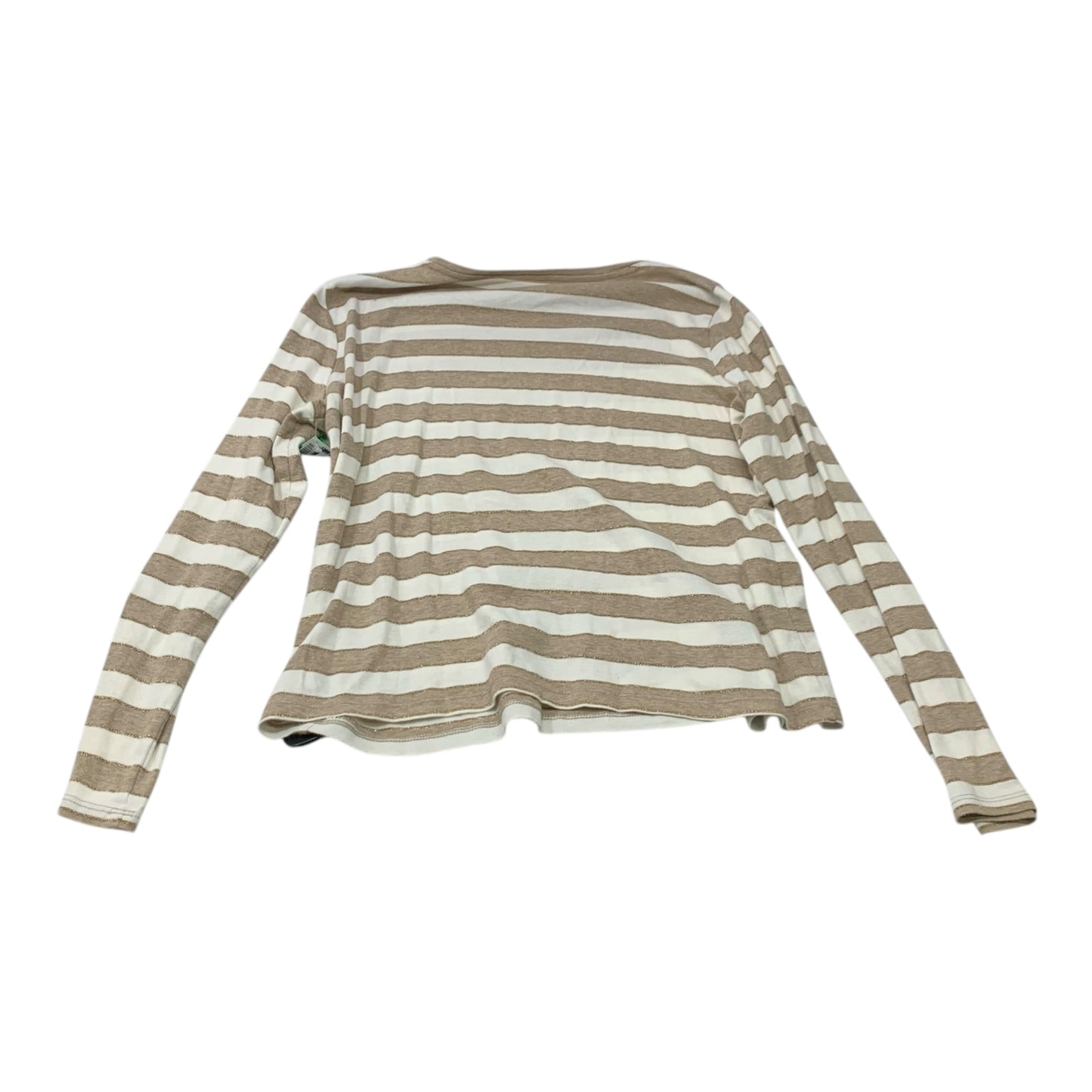 Top Long Sleeve By Talbots In Brown & Cream, Size: Sp