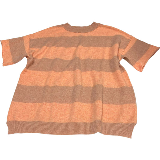 Top Short Sleeve By Free People In Orange, Size: Xs