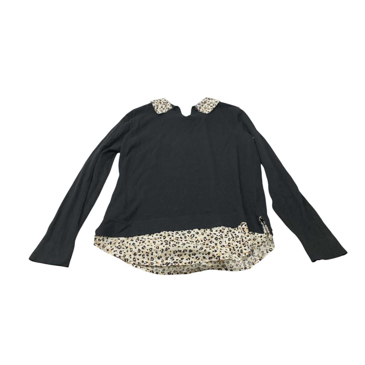 Top Long Sleeve By J. Crew In Black, Size: S