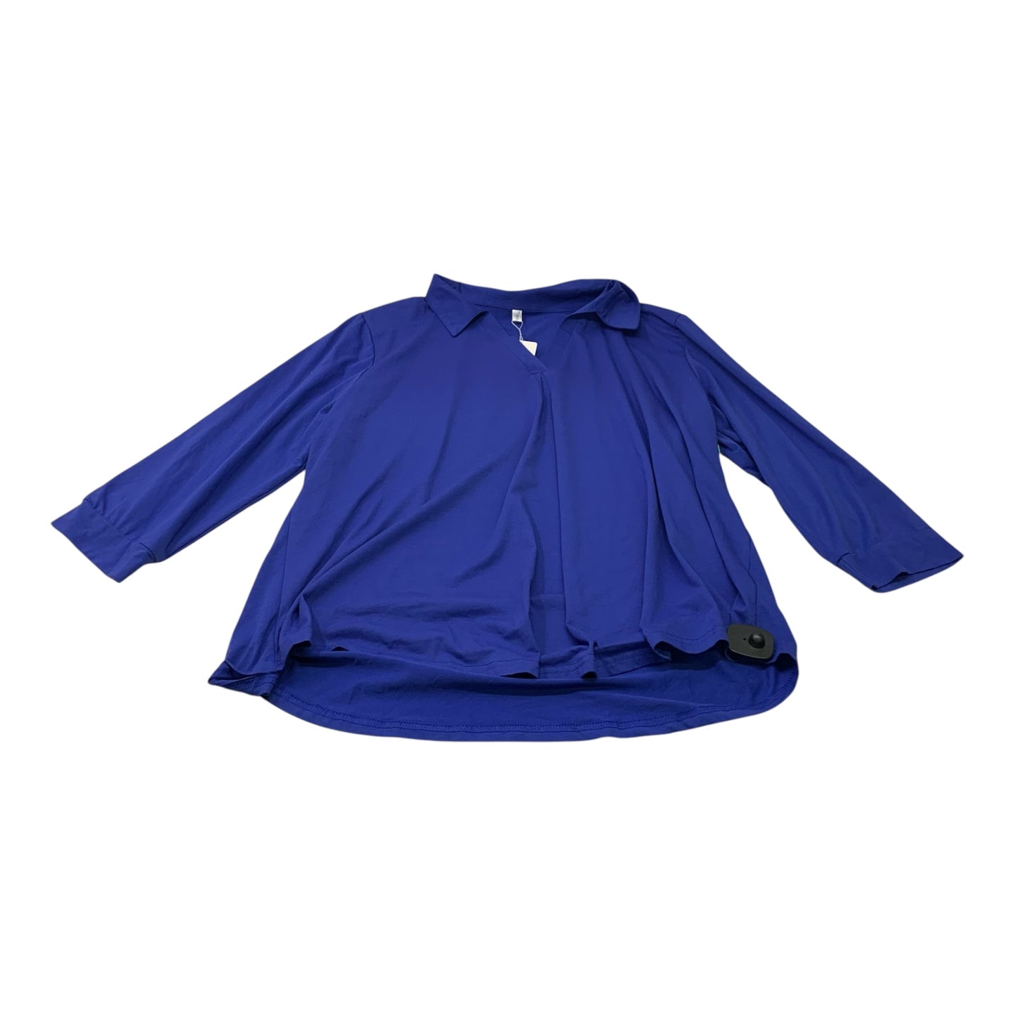 Top Long Sleeve By New Choice In Blue, Size: 3x