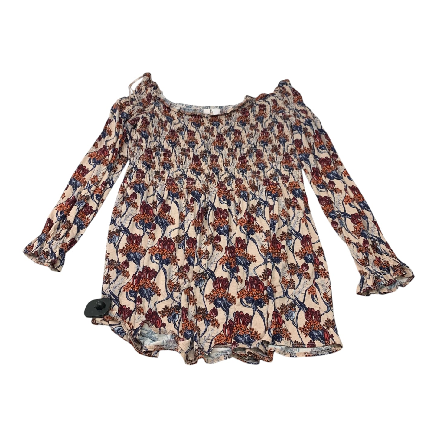 Top Long Sleeve By Melrose And Market In Floral Print, Size: L