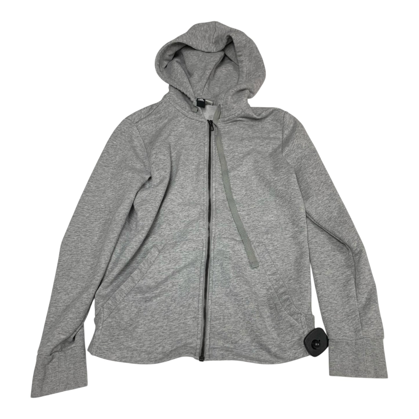 Athletic Jacket By Adidas In Grey, Size: S