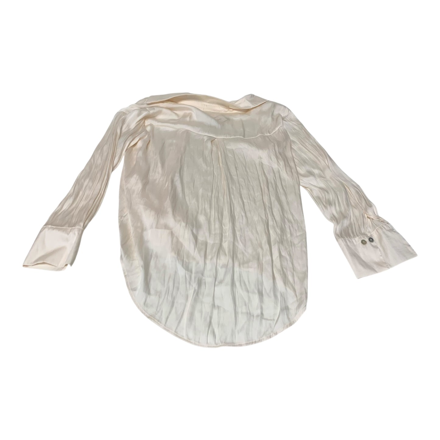 Blouse Long Sleeve By Vestique In Cream, Size: L