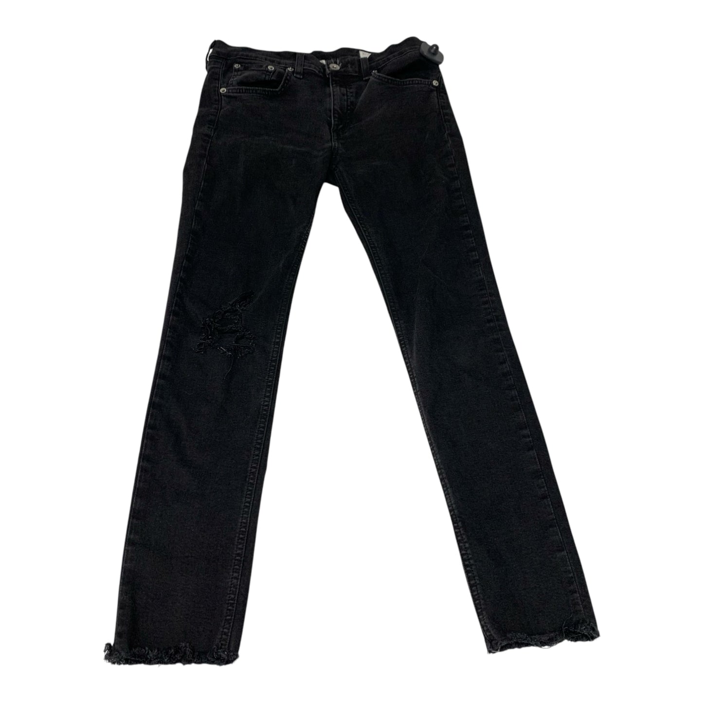 Jeans Skinny By Rag & Bones Jeans In Black Denim, Size: 8