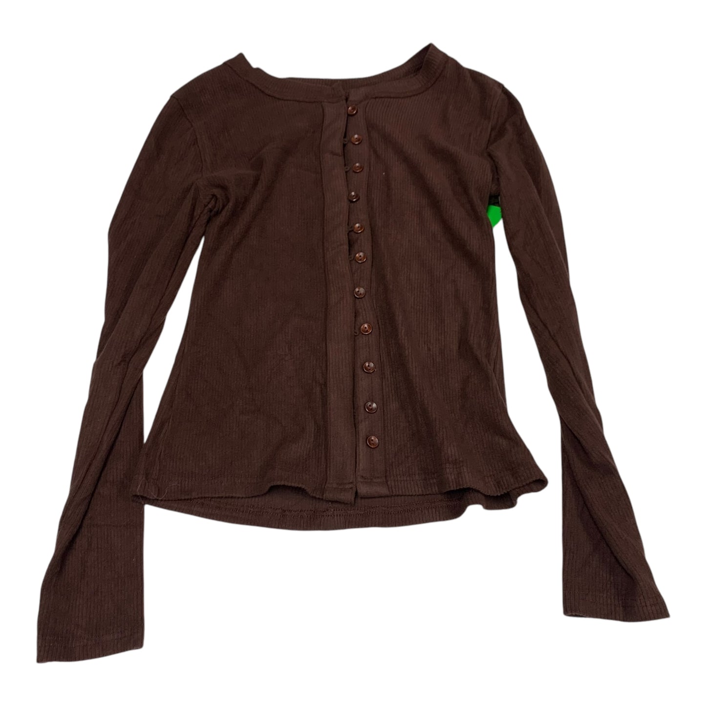 Top Long Sleeve By Clothes Mentor In Brown, Size: S