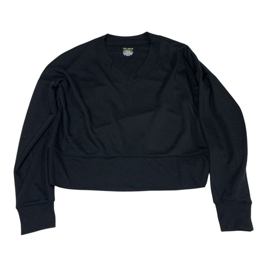 Athletic Sweatshirt Crewneck By Tek Gear In Black, Size: S