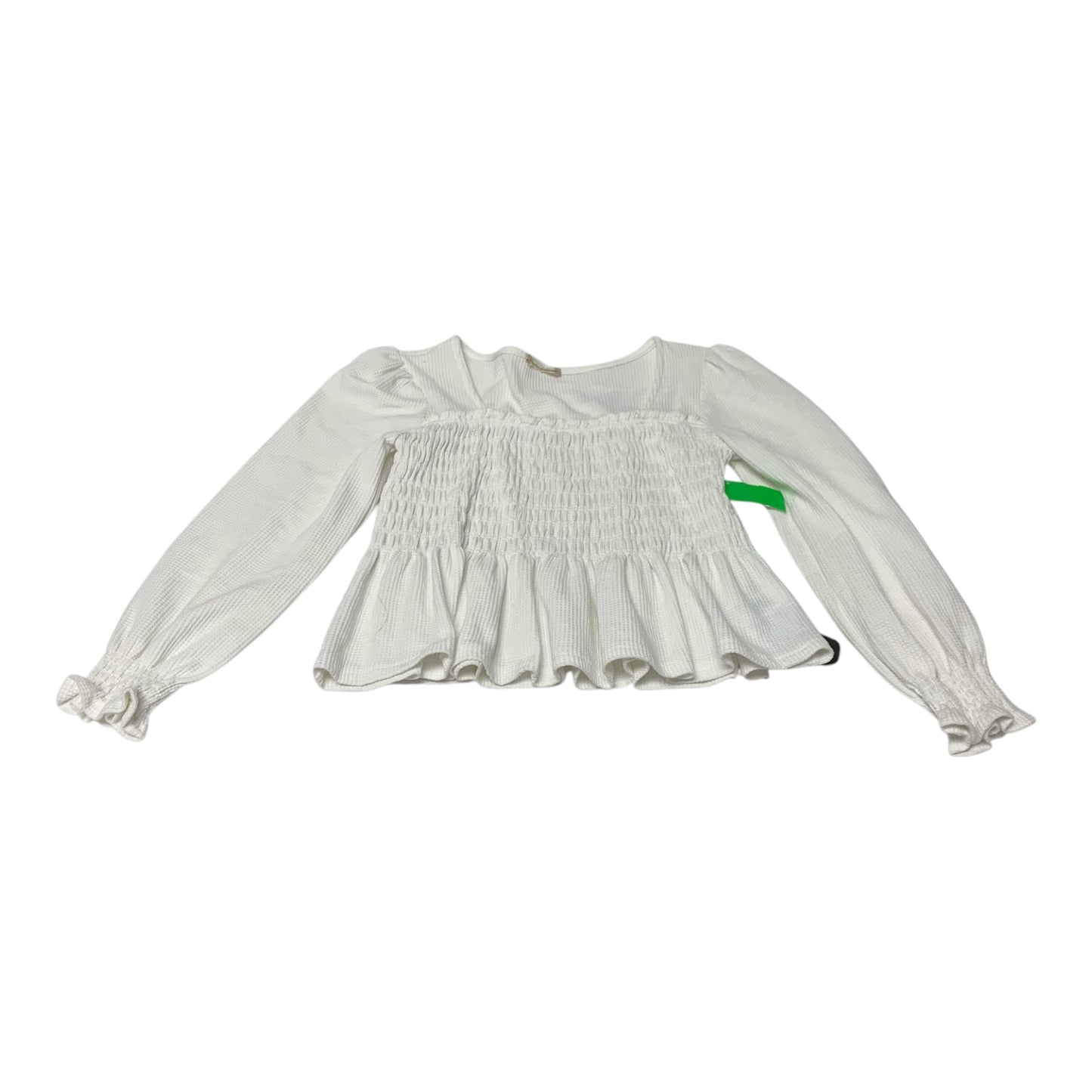 Top Long Sleeve By Altard State In White, Size: S