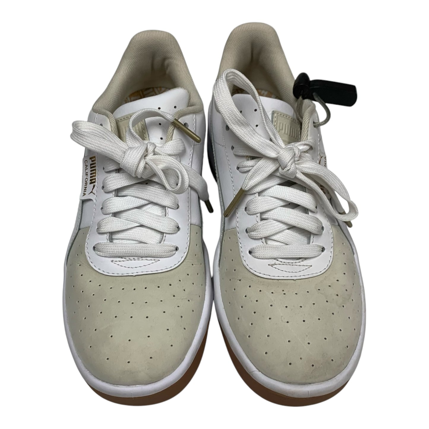 Shoes Sneakers By Puma In Cream & White, Size: 9