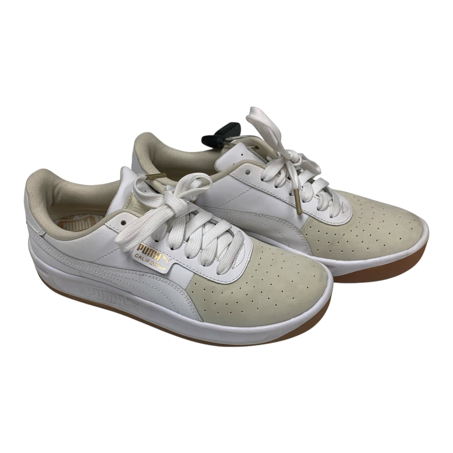 Shoes Sneakers By Puma In Cream & White, Size: 9