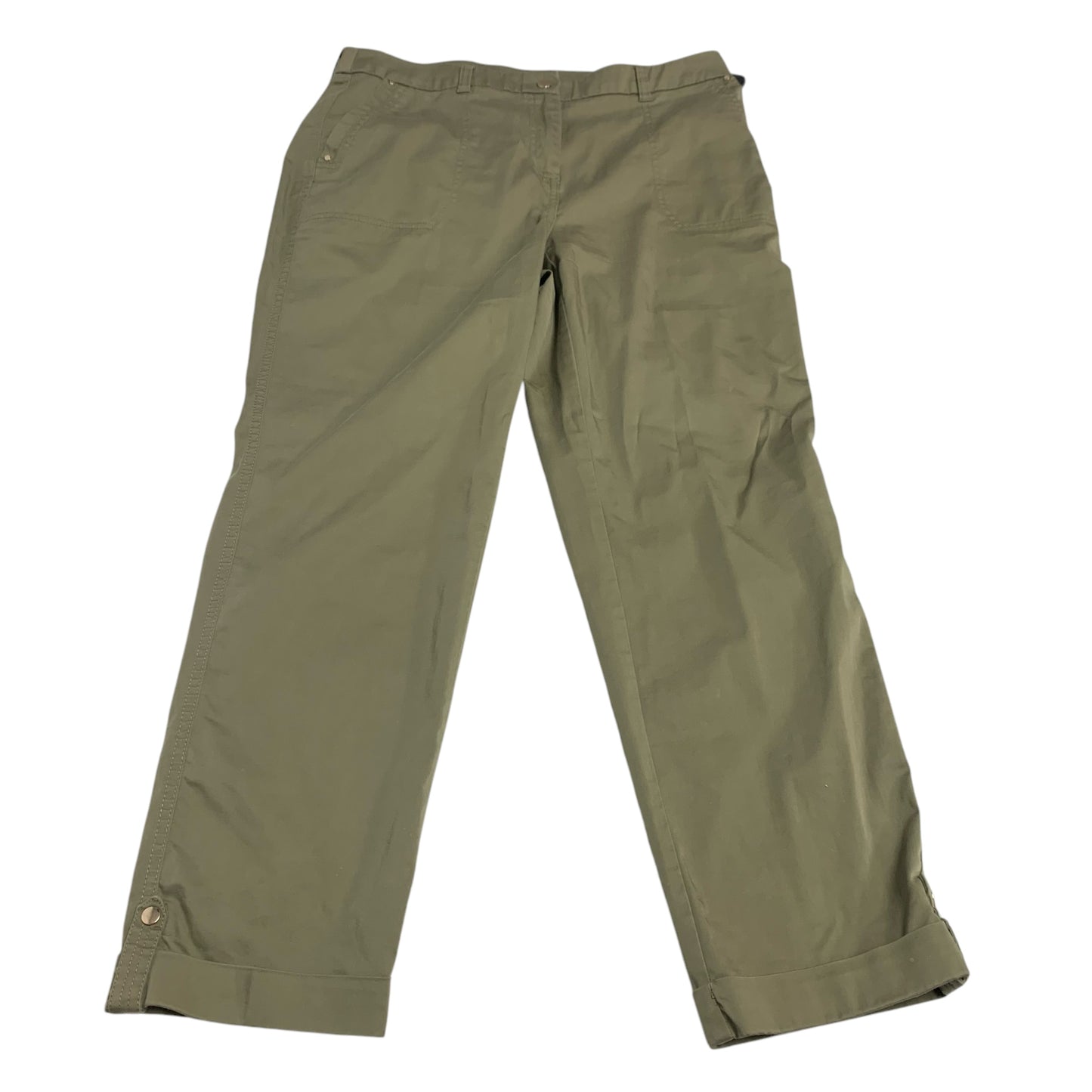 Pants Cropped By Chicos In Green, Size: M