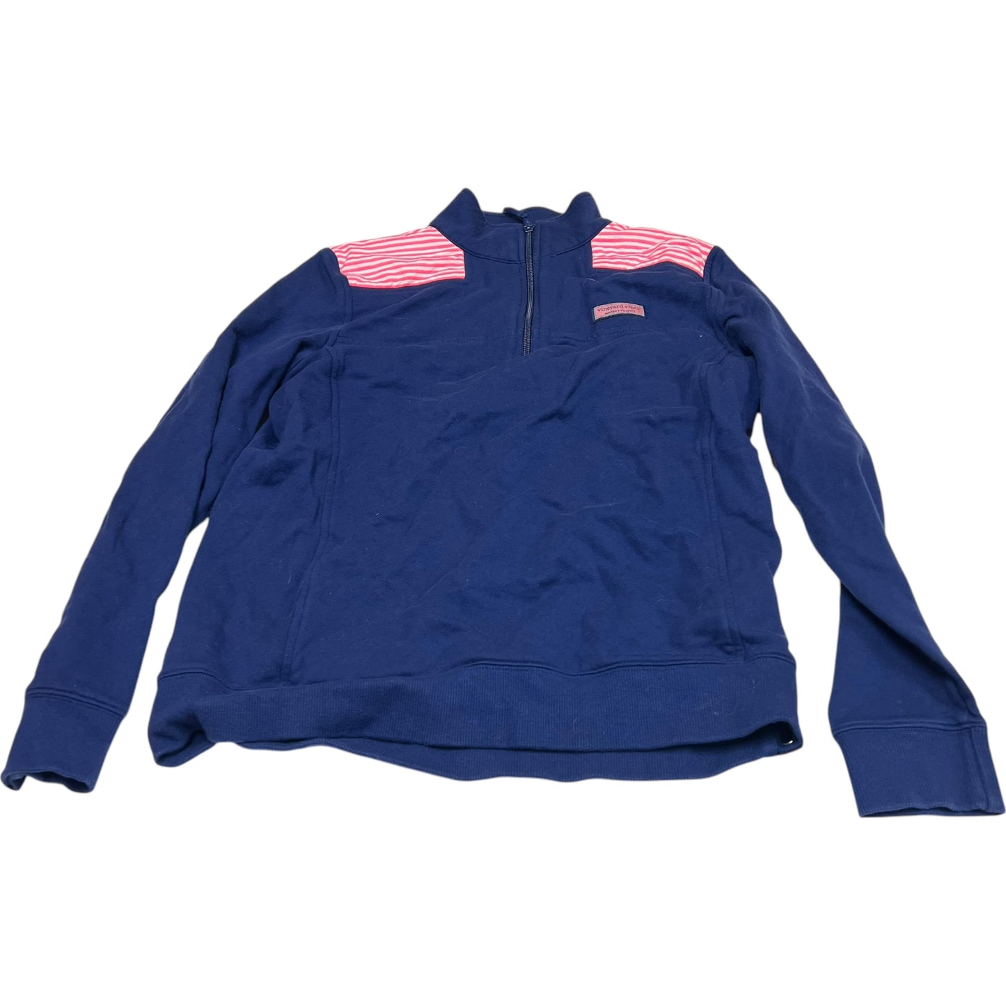 Sweatshirt Collar By Vineyard Vines In Blue, Size: S