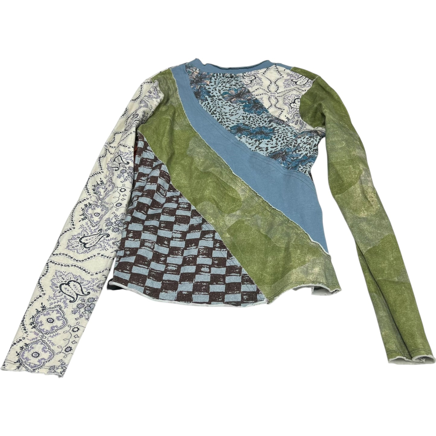 Top Long Sleeve By We The Free In Blue & Green, Size: S