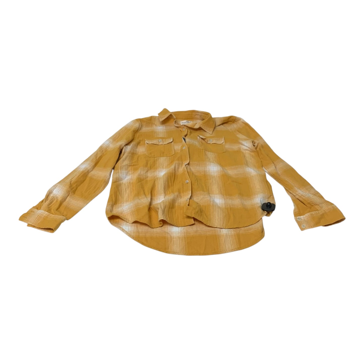 Top Long Sleeve By Universal Thread In Yellow, Size: L