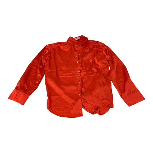 Blouse Long Sleeve By Vestique In Red, Size: M