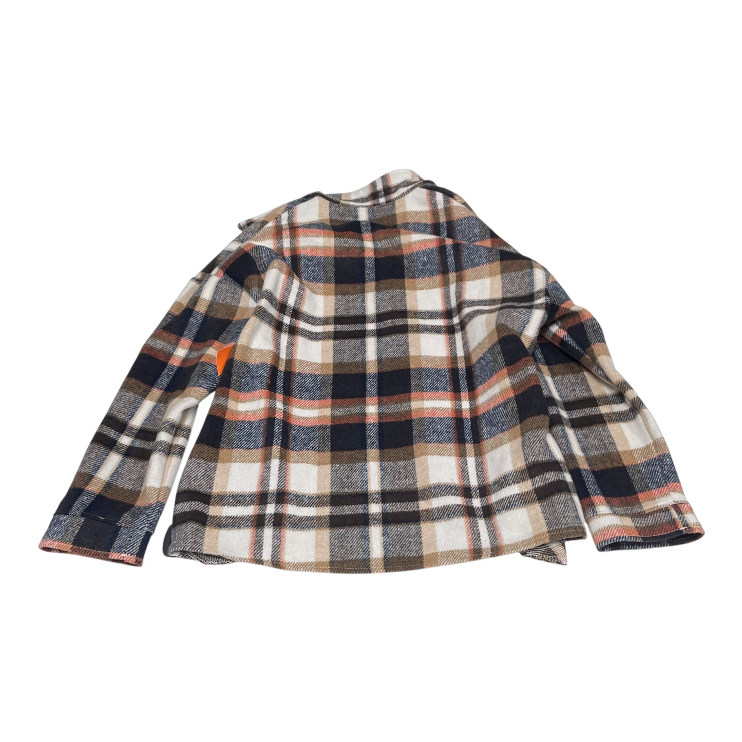 Jacket Shirt By Clothes Mentor In Plaid Pattern, Size: S