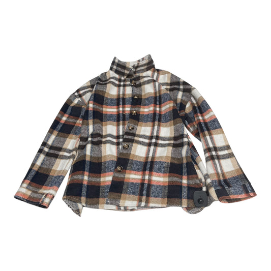 Jacket Shirt By Clothes Mentor In Plaid Pattern, Size: S