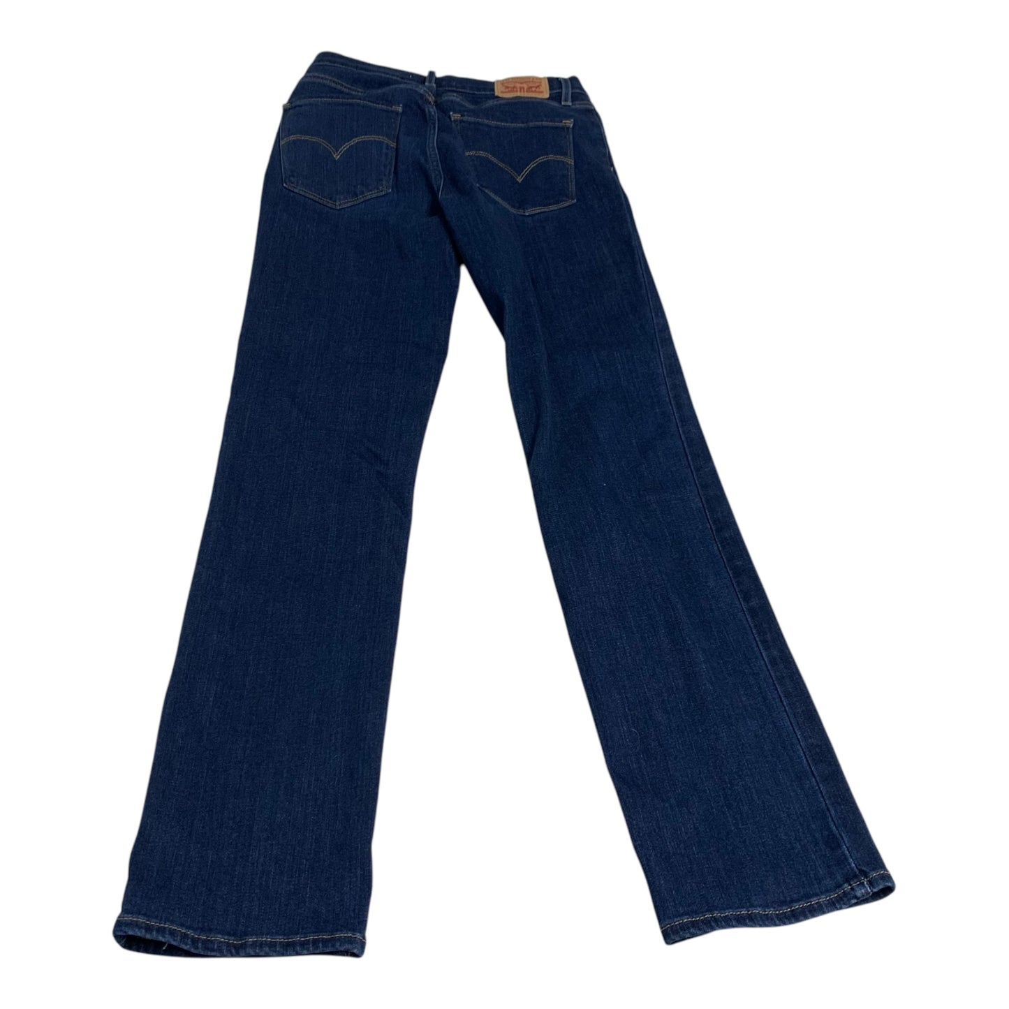 Jeans Straight By Levis In Blue Denim, Size: 4