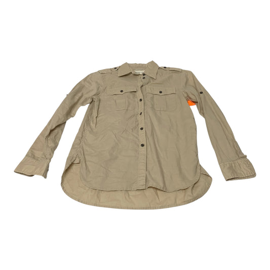 Top Long Sleeve By Denim & Supply By Ralph Lauren In Beige, Size: S