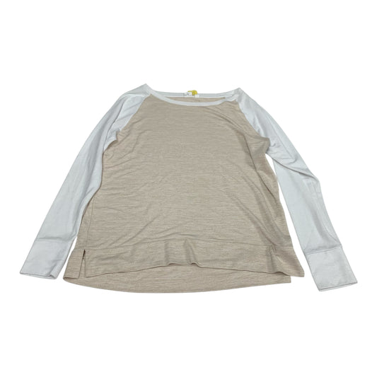 Top Long Sleeve By Gap In Cream & White, Size: M