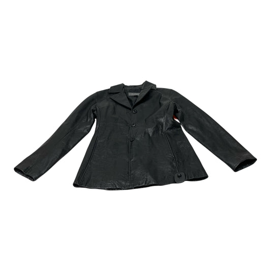 Jacket Leather By Wilsons Leather In Black, Size: S