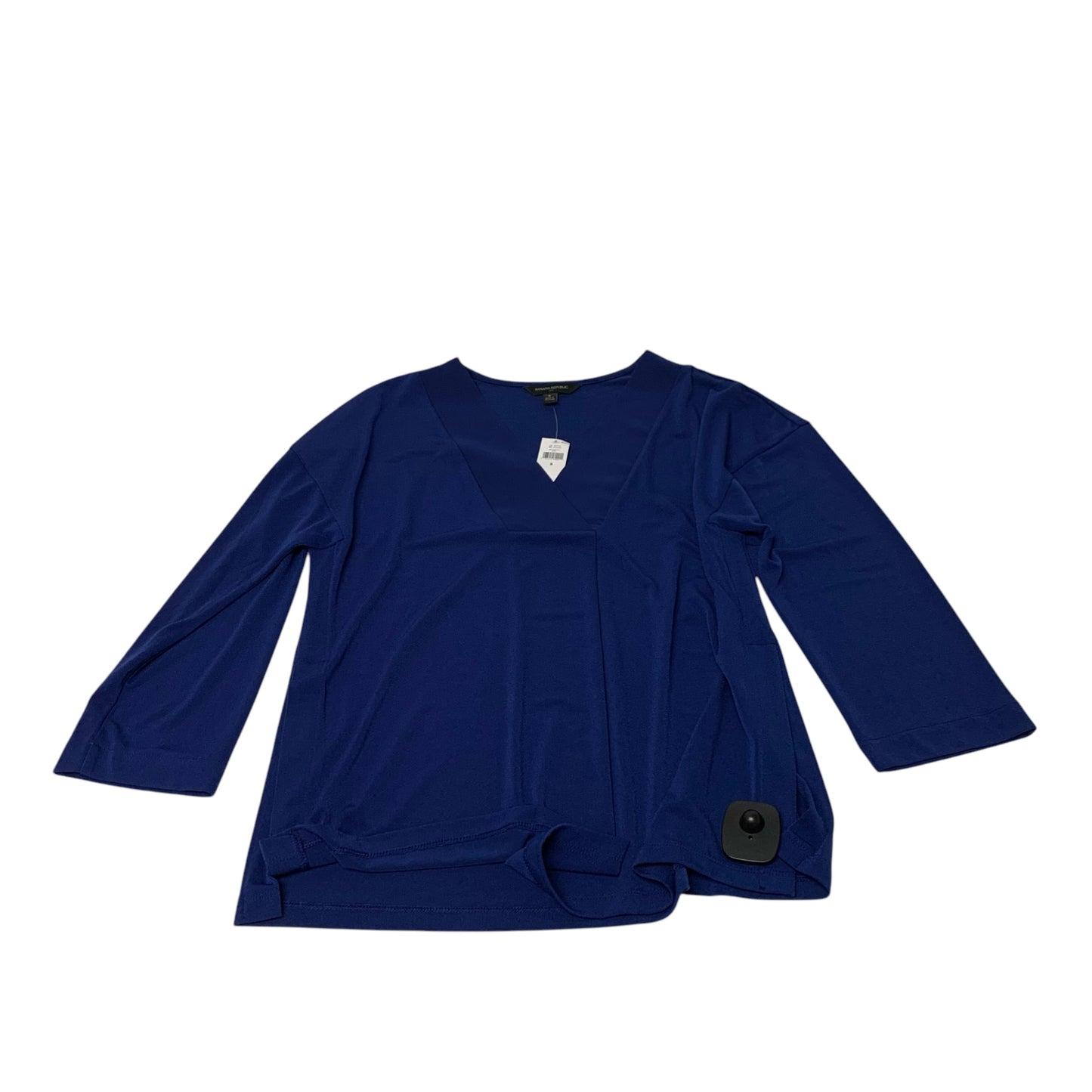 Top Long Sleeve By Banana Republic In Blue, Size: S