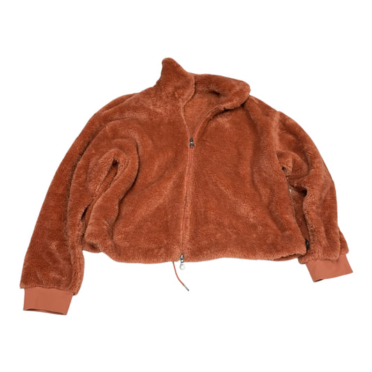 Jacket Faux Fur & Sherpa By Joy Lab In Orange, Size: 1x