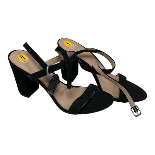 Sandals Heels Block By Bp In Black, Size: 7