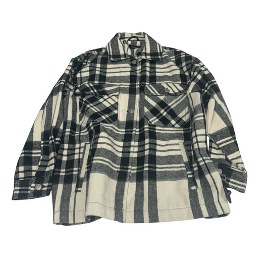 Jacket Shirt By Zara In Plaid Pattern, Size: S