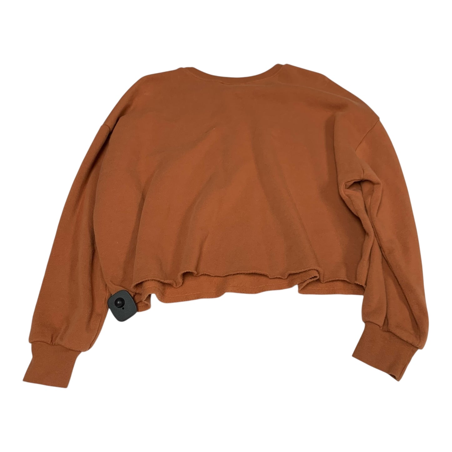 Top Long Sleeve By Smiley World In Orange, Size: M