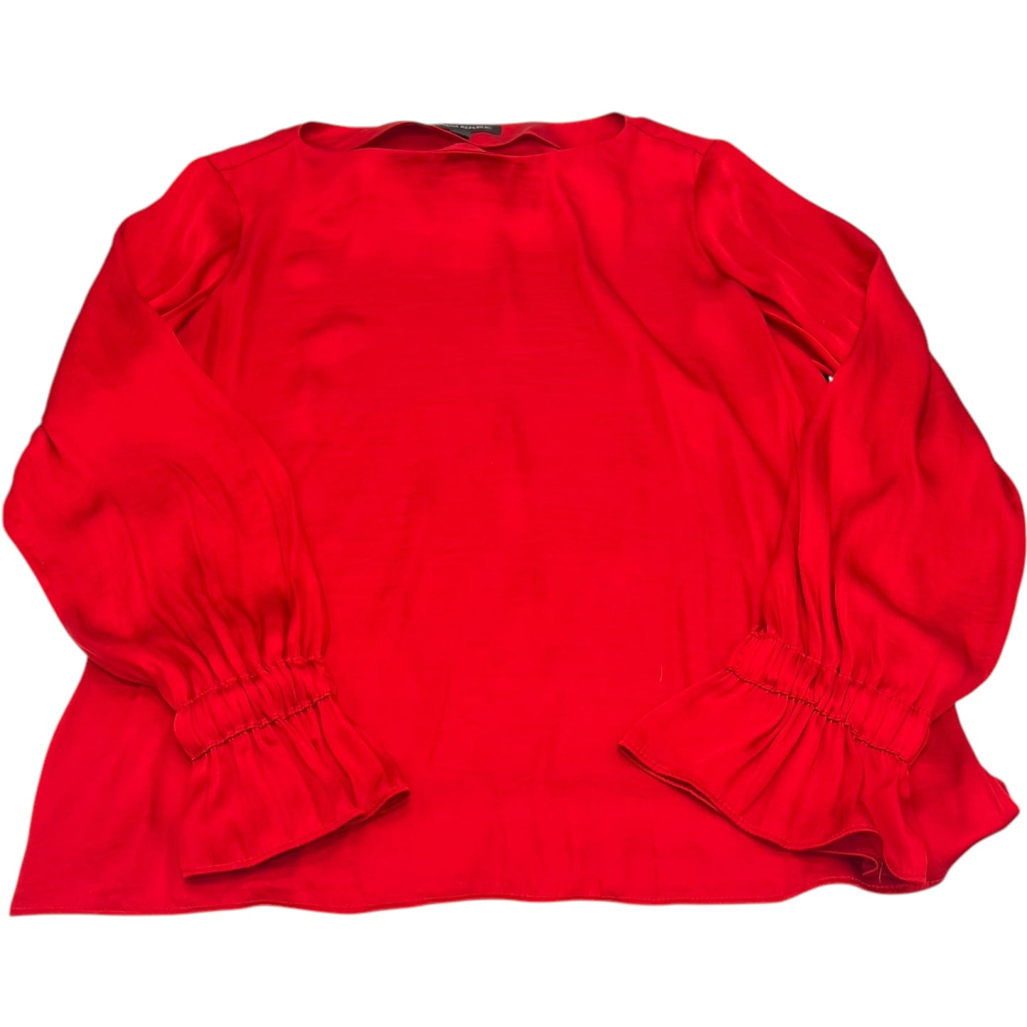 Blouse Long Sleeve By Banana Republic In Red, Size: S