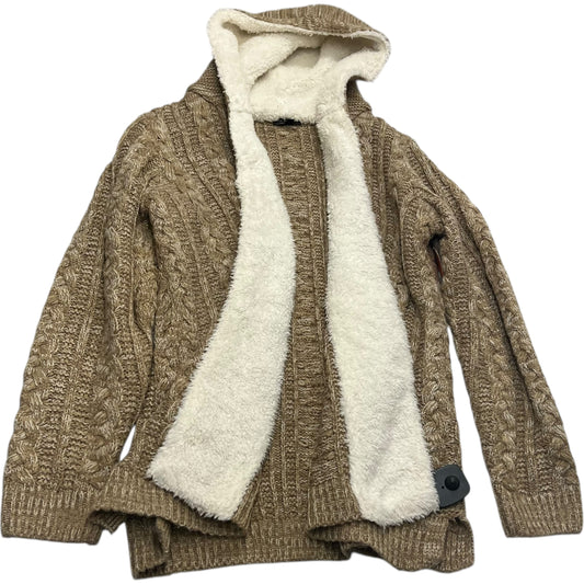 Sweater Cardigan By Clothes Mentor In Beige, Size: L