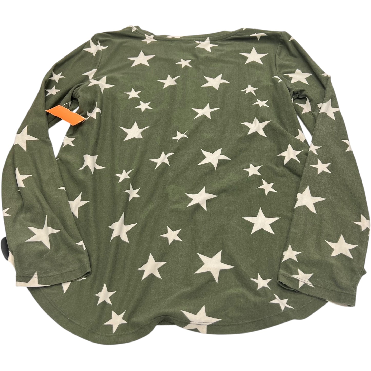 Top Long Sleeve By Planet Gold In Green, Size: M