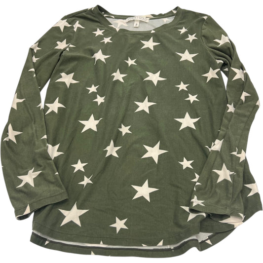 Top Long Sleeve By Planet Gold In Green, Size: M