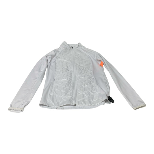 Athletic Jacket By Bcg In White, Size: M