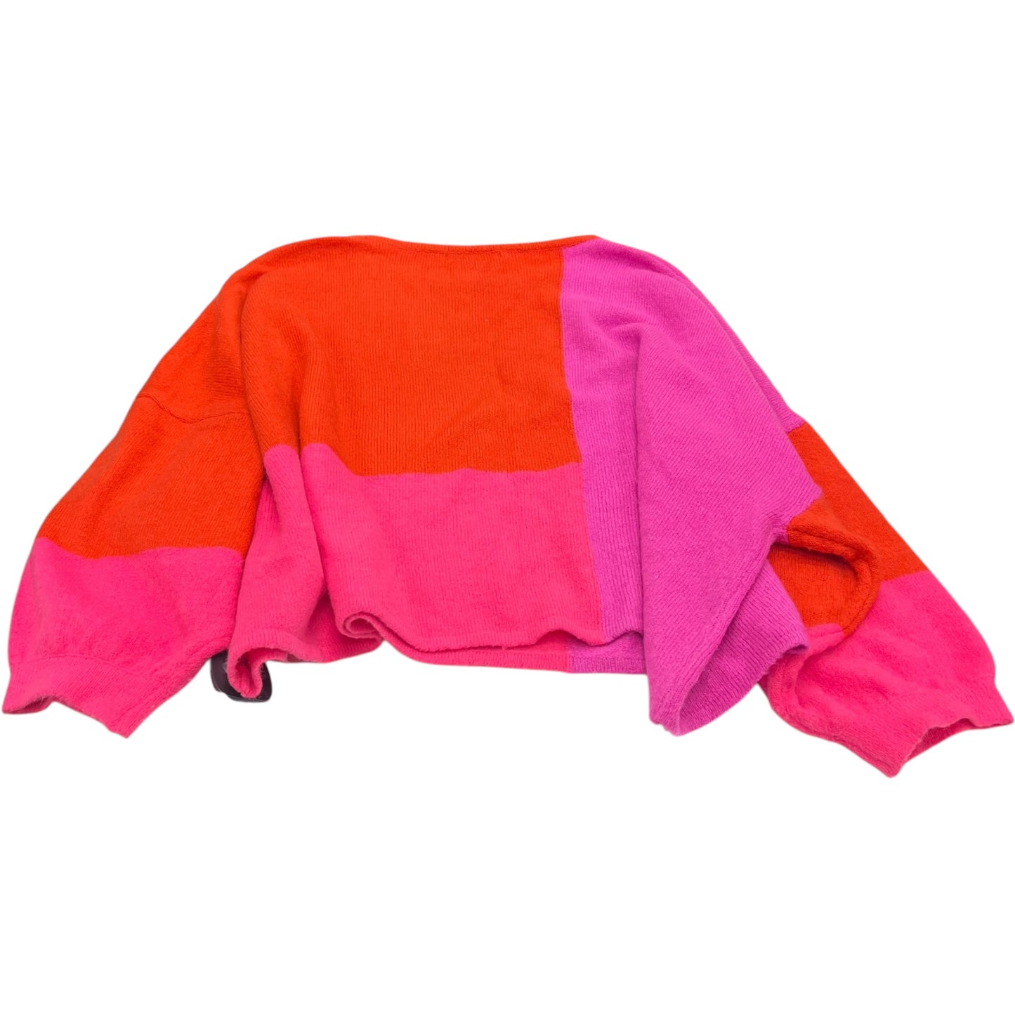 Sweater By Olivaceous In Orange & Pink, Size: M