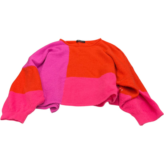 Sweater By Olivaceous In Orange & Pink, Size: M