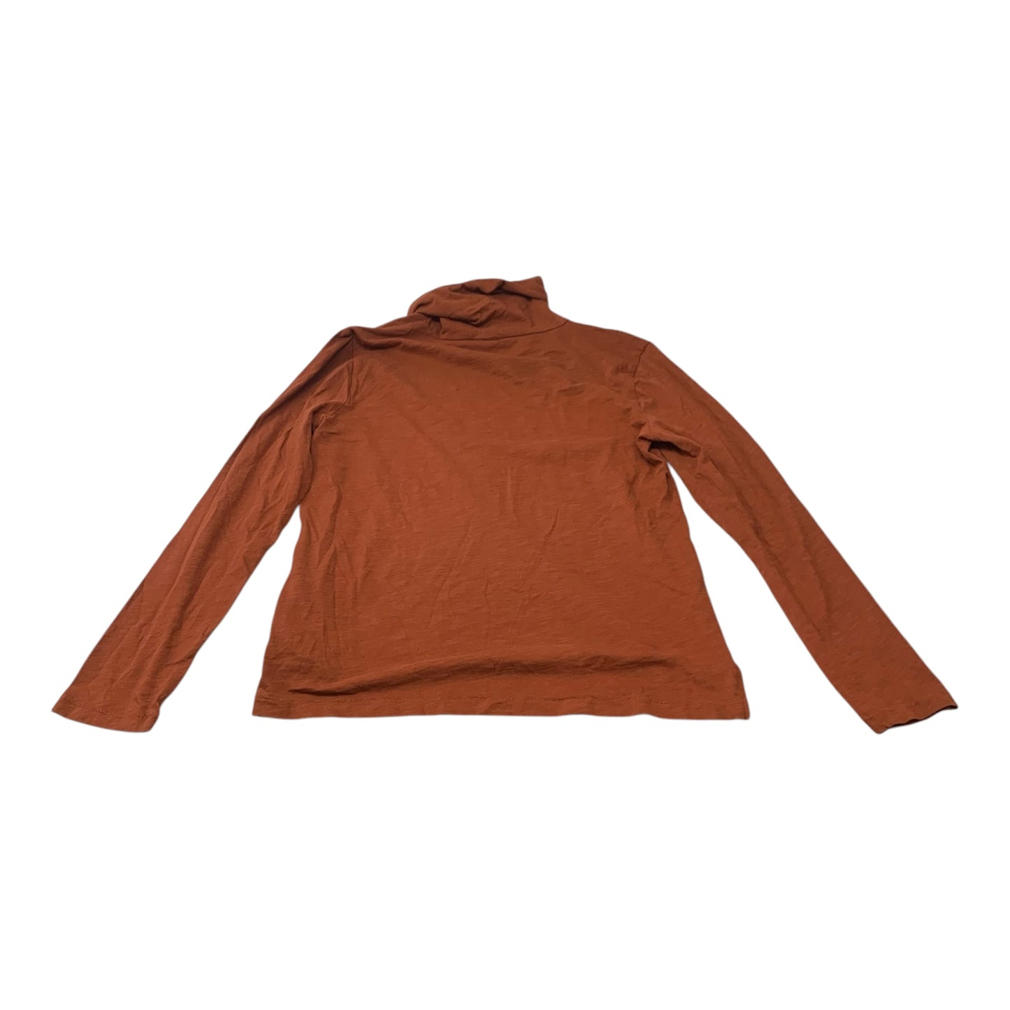 Top Long Sleeve By Madewell In Orange, Size: M