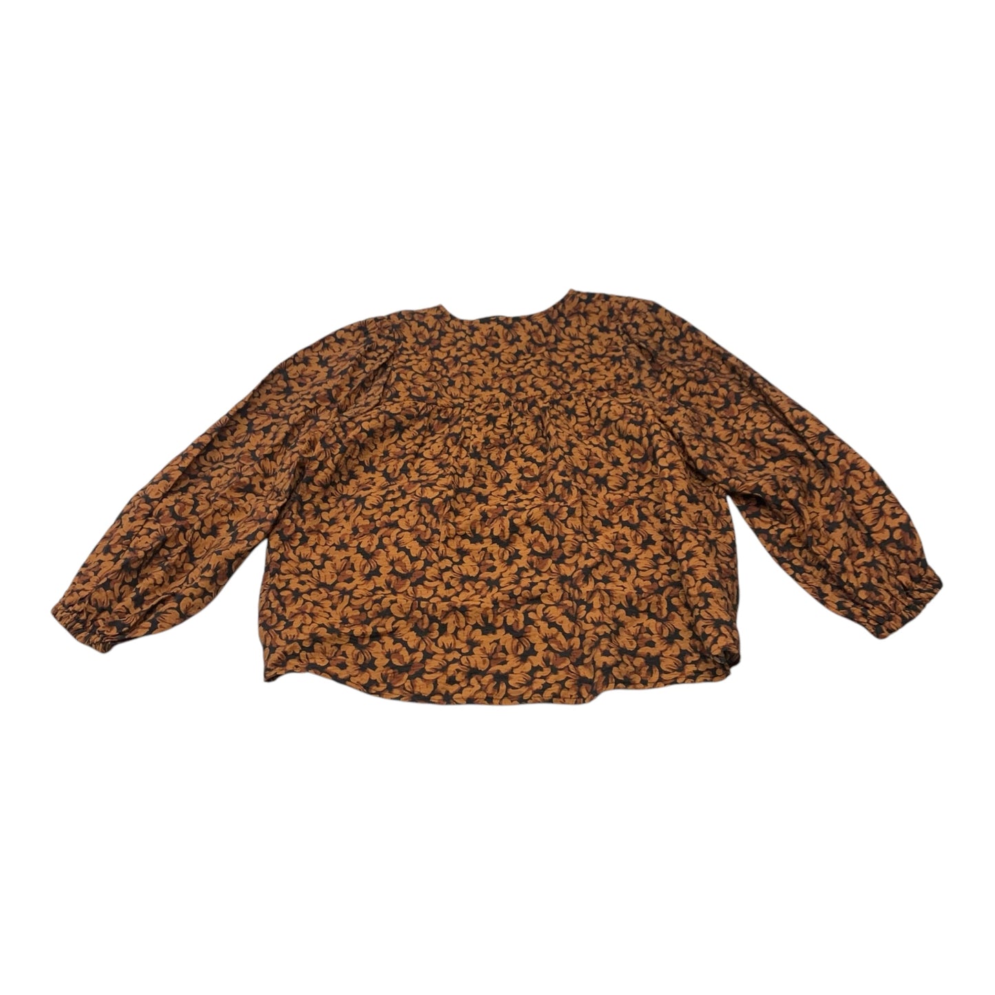 Top Long Sleeve By A New Day In Black & Brown, Size: S